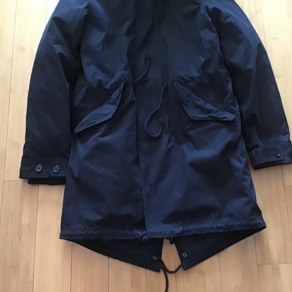 NWOT Community Military Autonomy Fishtail Parka Black - Picture 7 of 14